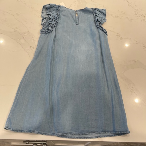 NWT Francesca’s Blue Rain denim/chambray knee knee length dress - Picture 11 of 13